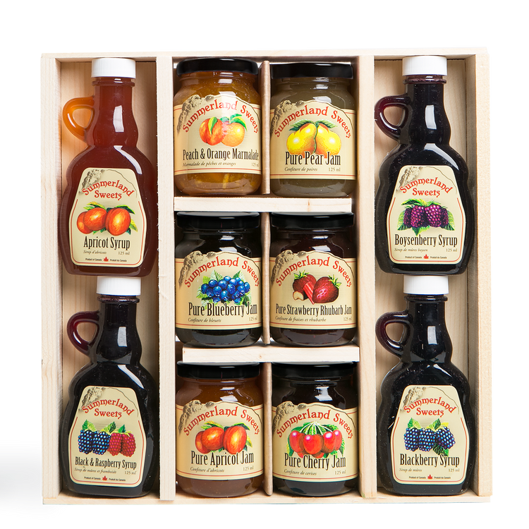 #20 Gift Package 4-125 ml Syrups, 6-125 ml Jams