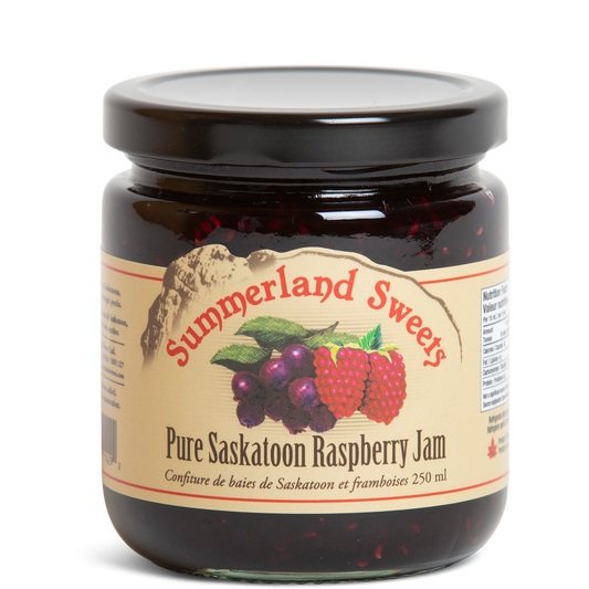Pure Saskatoon Raspberry Jam