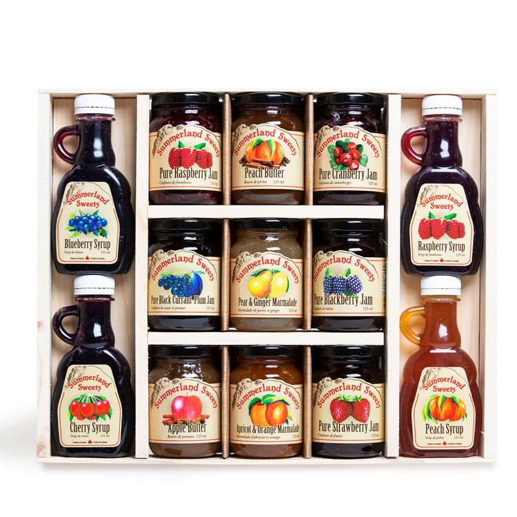 #18 Gift Package 4-125ml Syrup, 9-125ml Jam