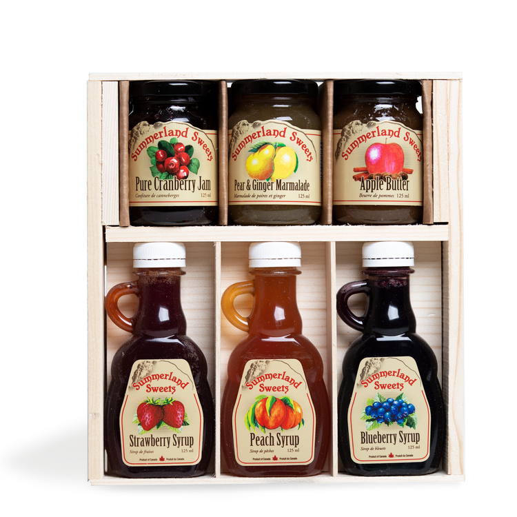 #14 Gift Package 3-125ml Syrup, 3-125ml Jam