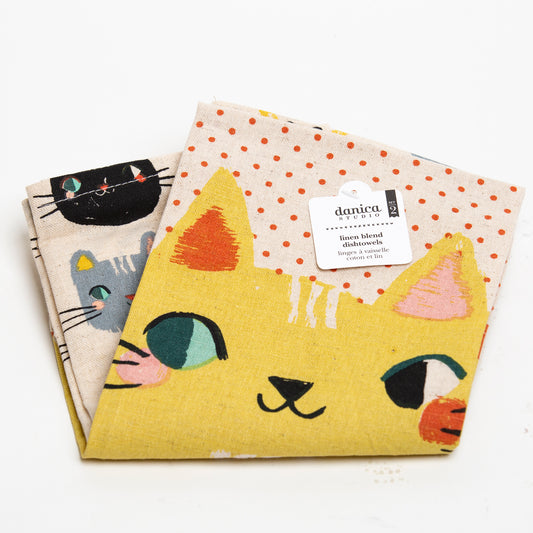 Meow Meow Dish Towels by Now Designs